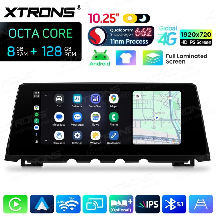 BMW | Serie 7 | Sistema operativo Android e OEM | Qualcomm 662 | Octa Core | 8 GB di RAM e 128 GB di ROM | QBBH14CIB12SV