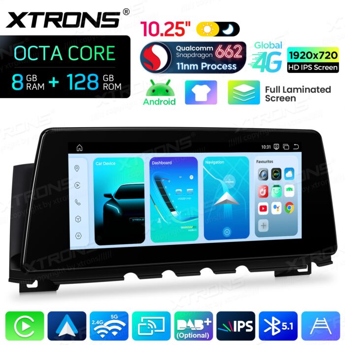 BMW | 7 Series | Android OS & OEM System | Qualcomm 662 | Octa Core | 8GB RAM & 128GB ROM | QBBH14NB12SV