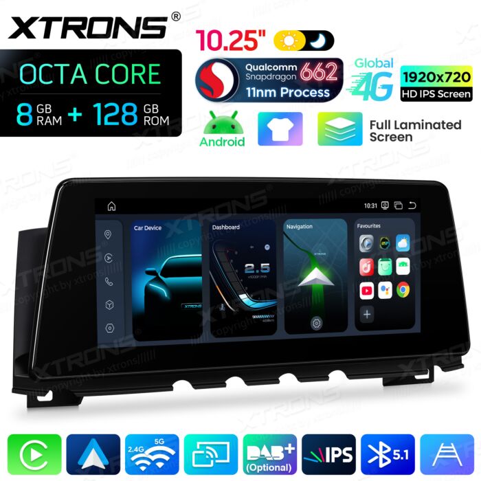BMW | 7 Series | Android OS & OEM System | Qualcomm 662 | Octa Core | 8GB RAM & 128GB ROM | QBBH14NB12SV