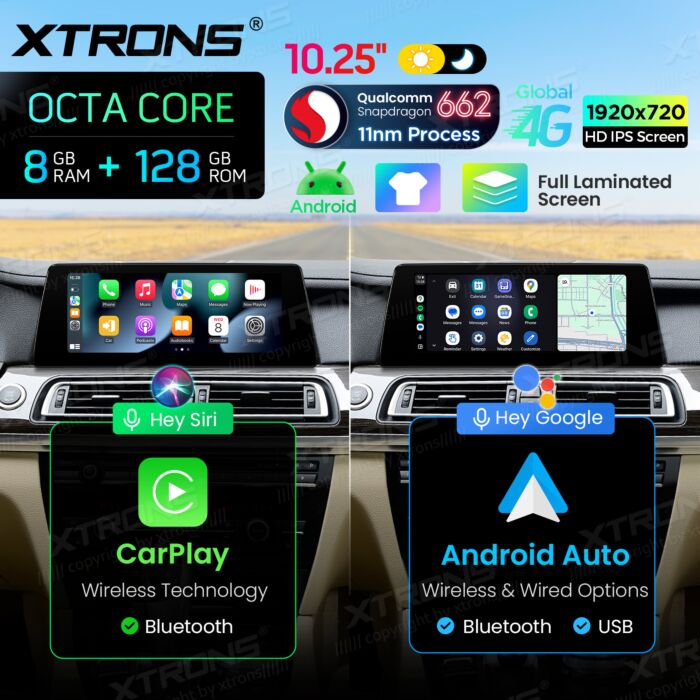 BMW | 7 Series | Android OS & OEM System | Qualcomm 662 | Octa Core | 8GB RAM & 128GB ROM | QBBH14NB12SV