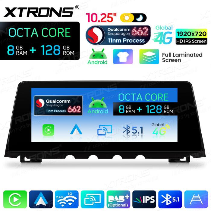BMW | 7 Series | Android OS & OEM System | Qualcomm 662 | Octa Core | 8GB RAM & 128GB ROM | QBBH14NB12SV