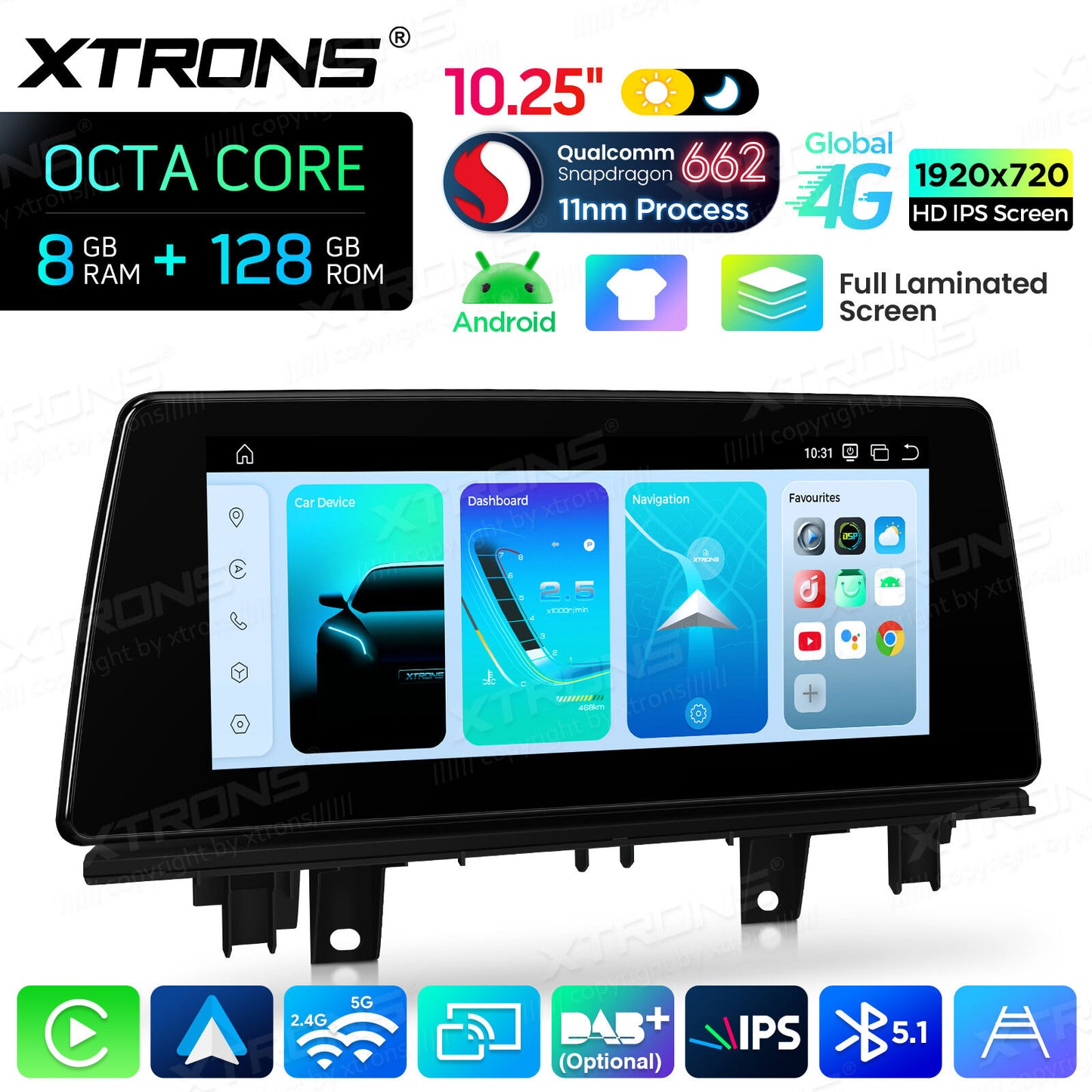 BMW X1 X2 F48 F49 F39 2016-2020 NBT 10,25" Qualcomm 668/680 Wireless CarPlay Android Auto Multimedia HD 1920*720 QLED Dual BT 4G LTE  QBBH14NB12X1N