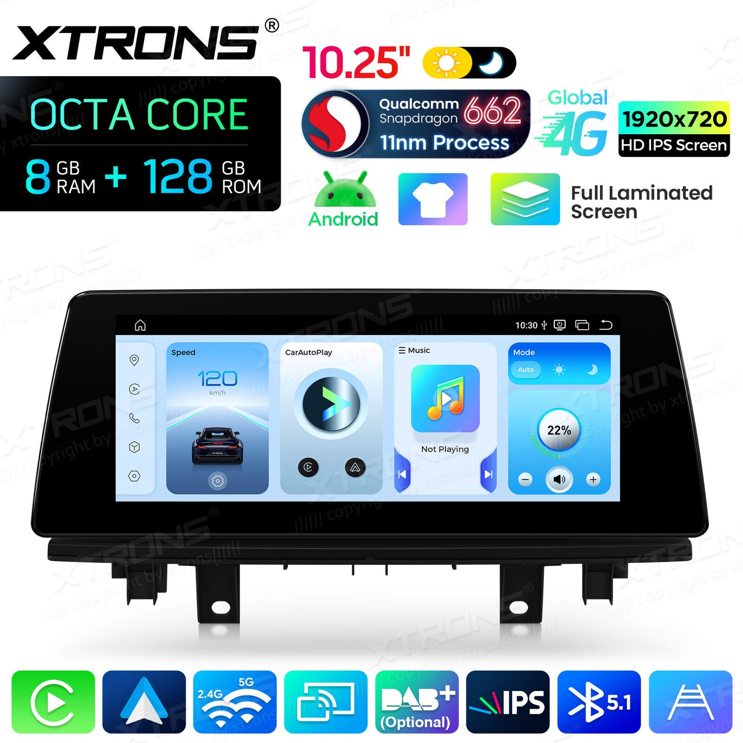 BMW X1 X2 F48 F49 F39 2016-2020 NBT 10,25" Qualcomm 668/680 Wireless CarPlay Android Auto Multimedia HD 1920*720 QLED Dual BT 4G LTE  QBBH14NB12X1N