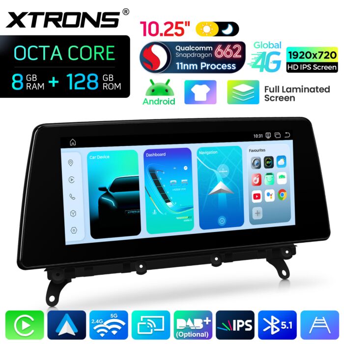 BMW | X3 / X4 | Sistema operativo Android e OEM | Qualcomm 662 | Octa Core | 8 GB di RAM e 128 GB di ROM | QBBH14NB12X3