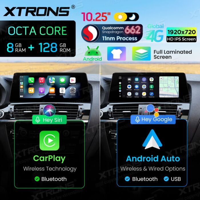 BMW | X3 / X4 | Sistema operativo Android e OEM | Qualcomm 662 | Octa Core | 8 GB di RAM e 128 GB di ROM | QBBH14NB12X3