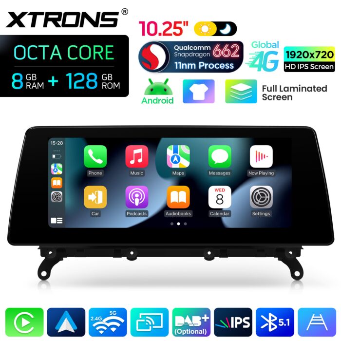 BMW | X3 / X4 | Sistema operativo Android e OEM | Qualcomm 662 | Octa Core | 8 GB di RAM e 128 GB di ROM | QBBH14NB12X3