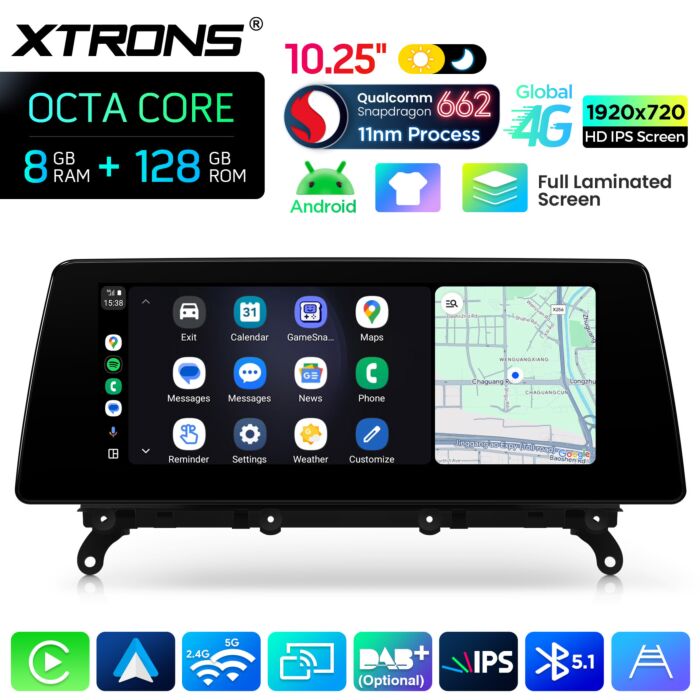 BMW | X3 / X4 | Sistema operativo Android e OEM | Qualcomm 662 | Octa Core | 8 GB di RAM e 128 GB di ROM | QBBH14NB12X3