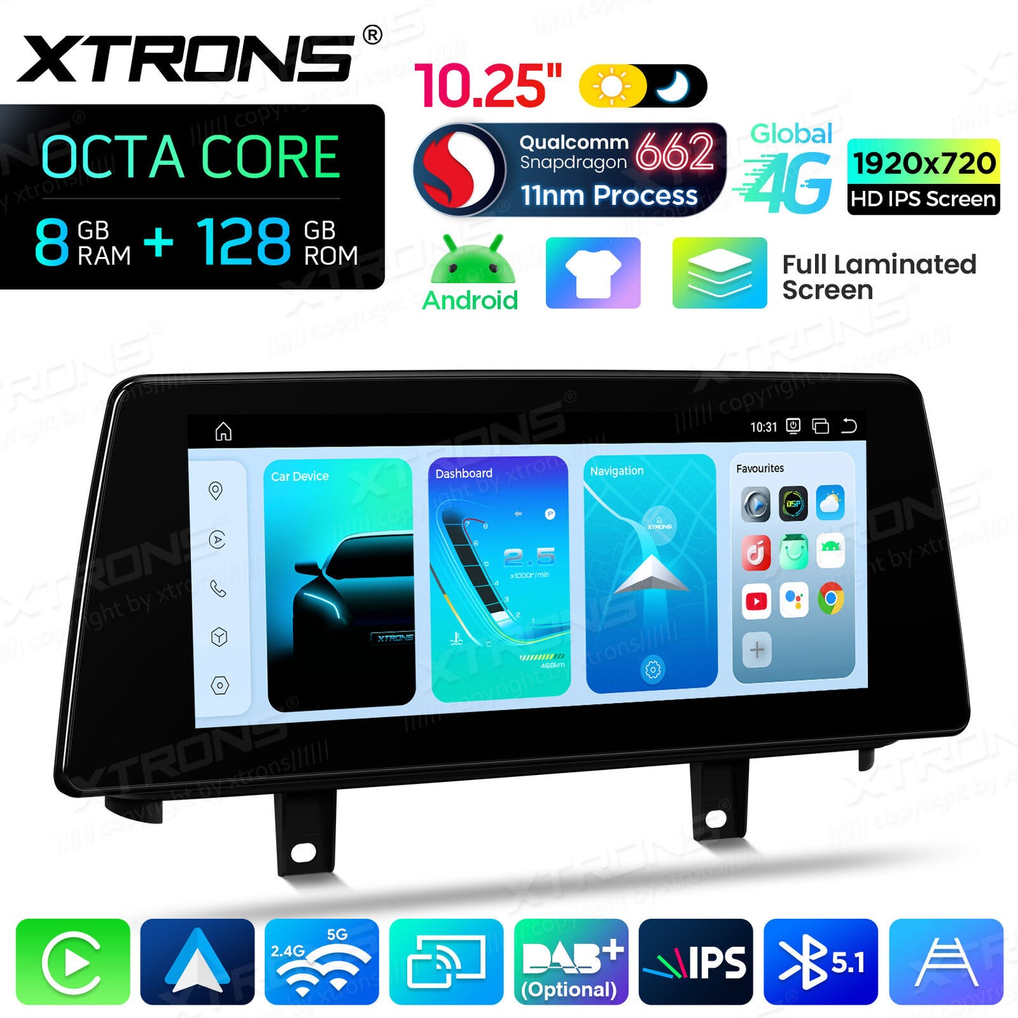 BMW X5 F15/X6 F16  NBT  Sistema operativo Android e OEM | Qualcomm 662 | Octa Core | 8 GB di RAM e 128 GB di ROM | Carpla Android auto wireless QBBH14NB12X5N
