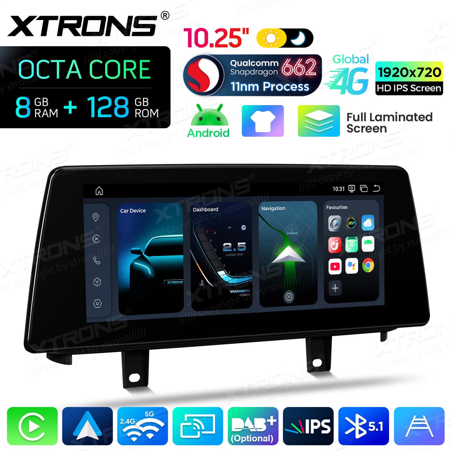 BMW X5 F15/X6 F16  NBT  Sistema operativo Android e OEM | Qualcomm 662 | Octa Core | 8 GB di RAM e 128 GB di ROM | Carpla Android auto wireless QBBH14NB12X5N