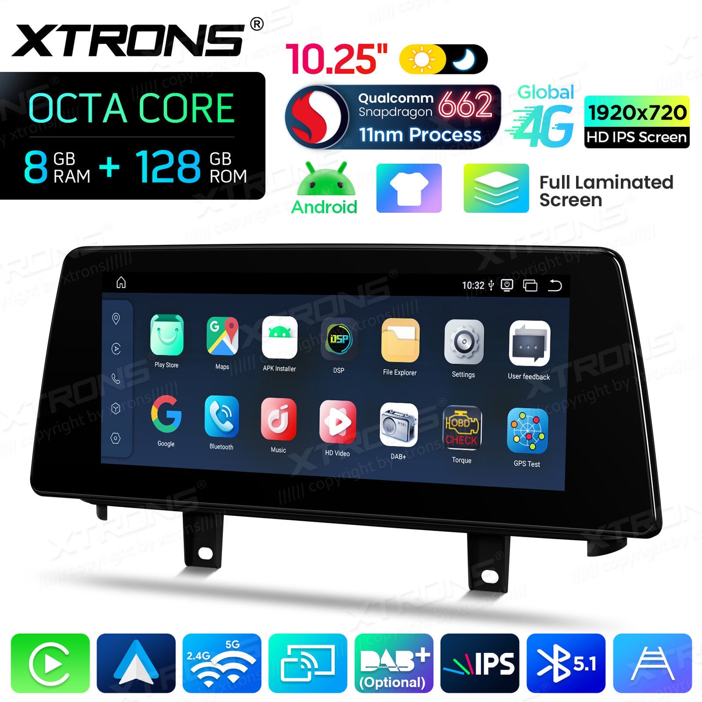 BMW X5 F15/X6 F16  NBT  Sistema operativo Android e OEM | Qualcomm 662 | Octa Core | 8 GB di RAM e 128 GB di ROM | Carpla Android auto wireless QBBH14NB12X5N