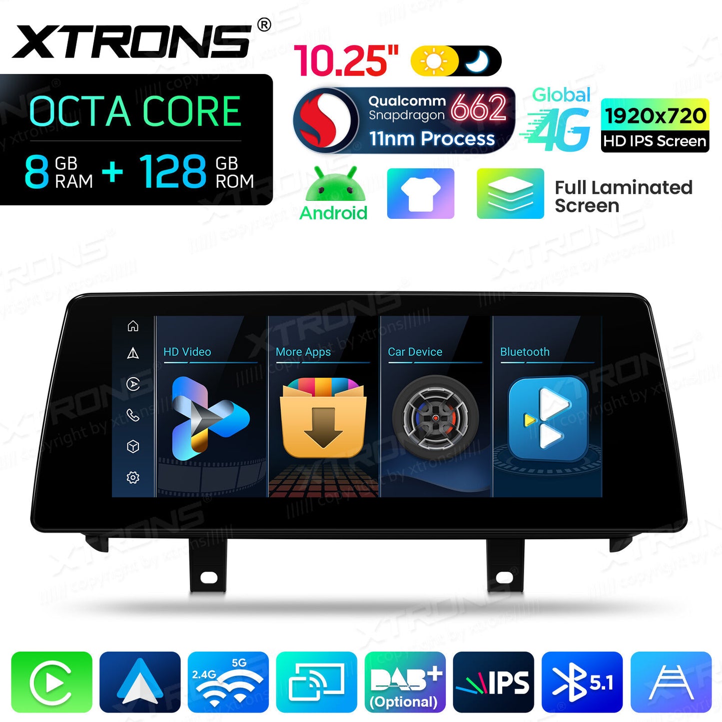 BMW X5 F15/X6 F16  NBT  Sistema operativo Android e OEM | Qualcomm 662 | Octa Core | 8 GB di RAM e 128 GB di ROM | Carpla Android auto wireless QBBH14NB12X5N