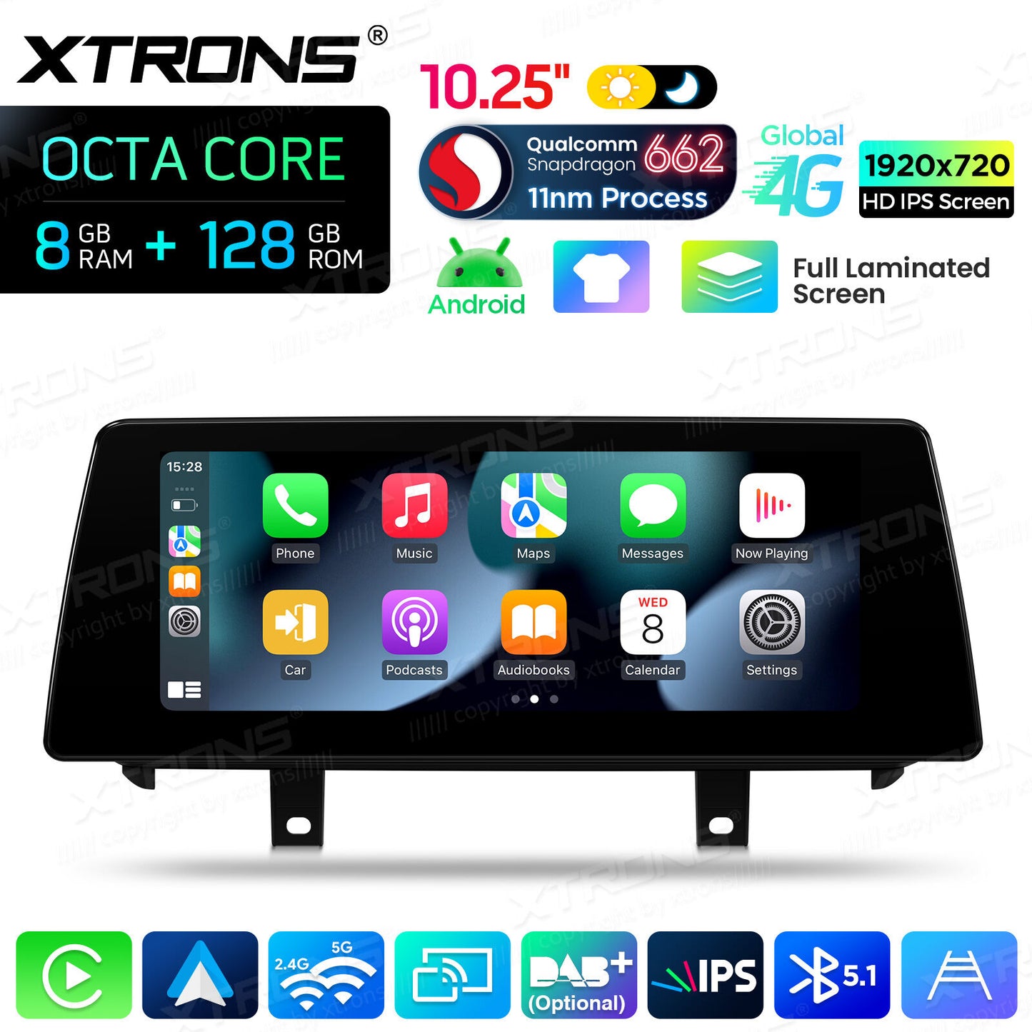 BMW X5 F15/X6 F16  NBT  Sistema operativo Android e OEM | Qualcomm 662 | Octa Core | 8 GB di RAM e 128 GB di ROM | Carpla Android auto wireless QBBH14NB12X5N