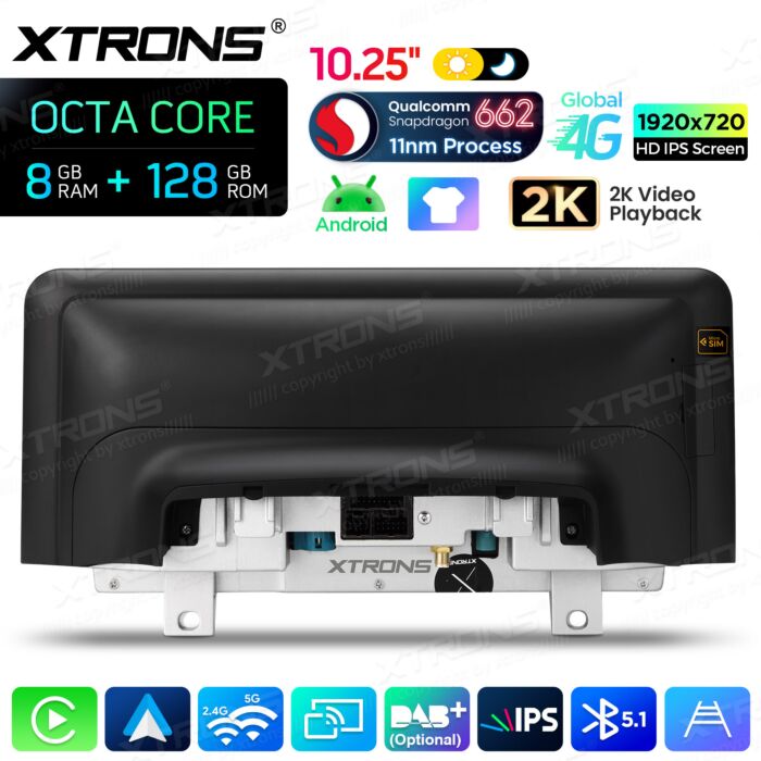 BMW | Serie 3 / Serie 4 / M3 / M4 | Sistema operativo Android e sistema OEM | Qualcomm 662 | Octa Core | 8 GB di RAM e 128 GB di ROM | QBBH14NBTH
