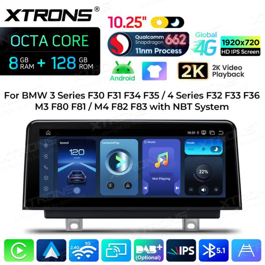 BMW | Serie 3 / Serie 4 / M3 / M4 | Sistema operativo Android e sistema OEM | Qualcomm 662 | Octa Core | 8 GB di RAM e 128 GB di ROM | QBBH14NBTH