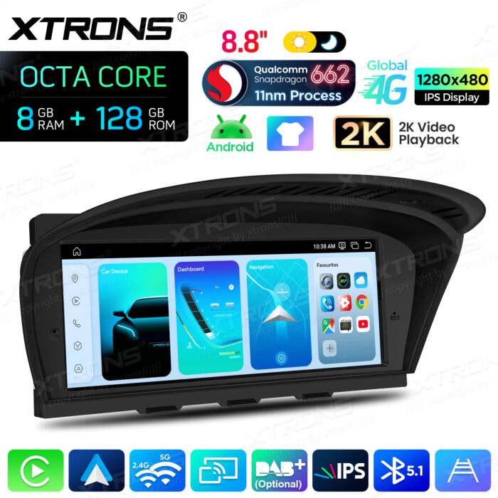 BMW | Serie 3 / 5 | Sistema operativo Android e OEM | Qualcomm 662 | Octa Core | 8 GB di RAM e 128 GB di ROM | QBBH8460CC