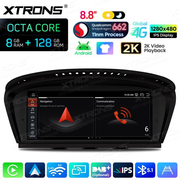 BMW | Serie 3 / 5 | Sistema operativo Android e OEM | Qualcomm 662 | Octa Core | 8 GB di RAM e 128 GB di ROM | QBBH8460CC