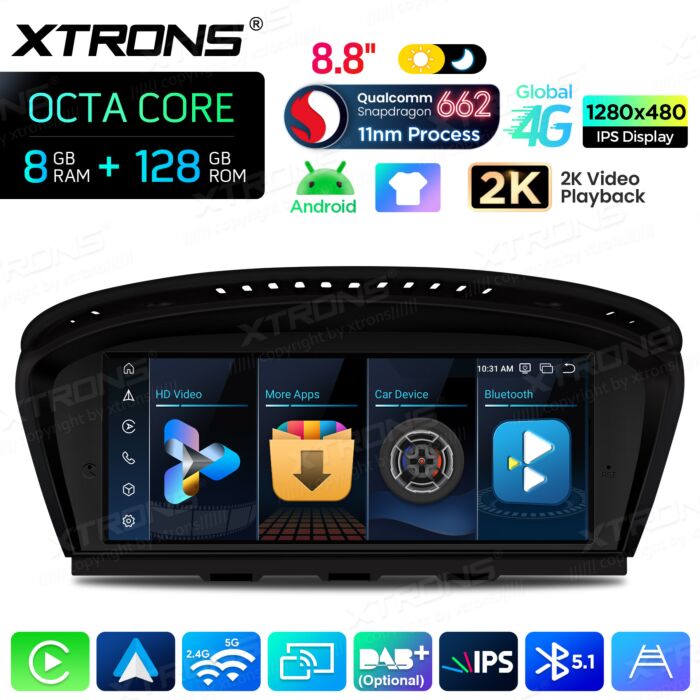 BMW | Serie 3 / 5 | Sistema operativo Android e OEM | Qualcomm 662 | Octa Core | 8 GB di RAM e 128 GB di ROM | QBBH8460CC