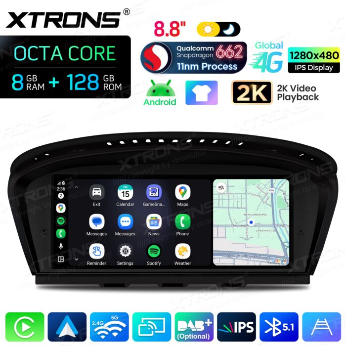 BMW | Serie 3 / 5 | Sistema operativo Android e OEM | Qualcomm 662 | Octa Core | 8 GB di RAM e 128 GB di ROM | QBBH8460CC