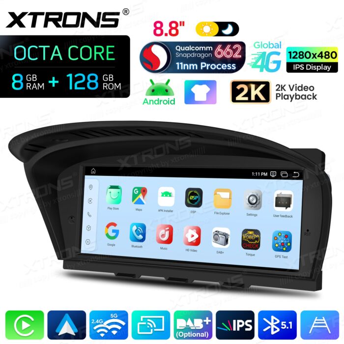 BMW | Serie 3 / 5 | Sistema operativo Android e OEM | Qualcomm 662 | Octa Core | 8 GB di RAM e 128 GB di ROM | QBBH8460CI