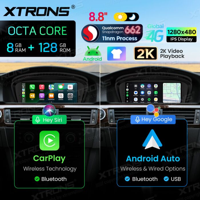 BMW | Serie 3 / 5 | Sistema operativo Android e OEM | Qualcomm 662 | Octa Core | 8 GB di RAM e 128 GB di ROM | QBBH8460CI