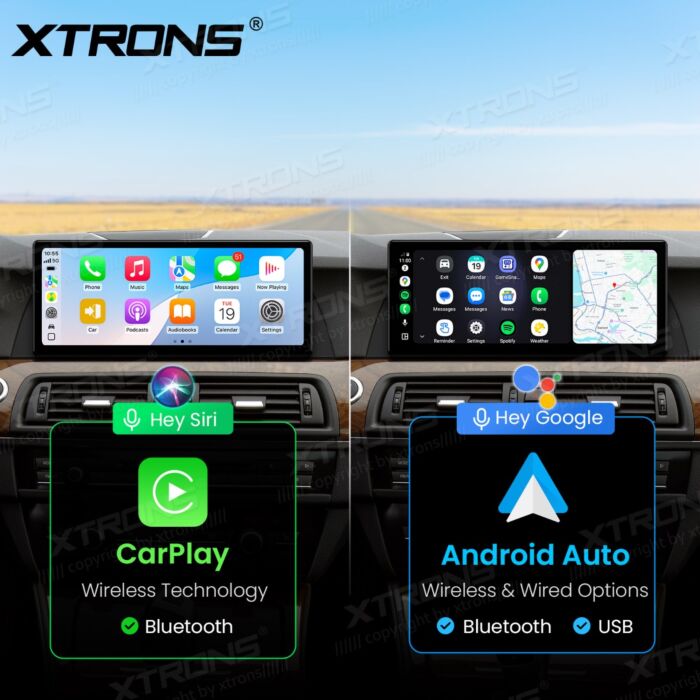 BMW 5 Series F10 / F11 CIC / 12,3" Carplay Android auto / Android e OEM / Qualcomm 680 / Octa Core / 8 GB di RAM e 128 GB di ROM / QGB23NB12FV