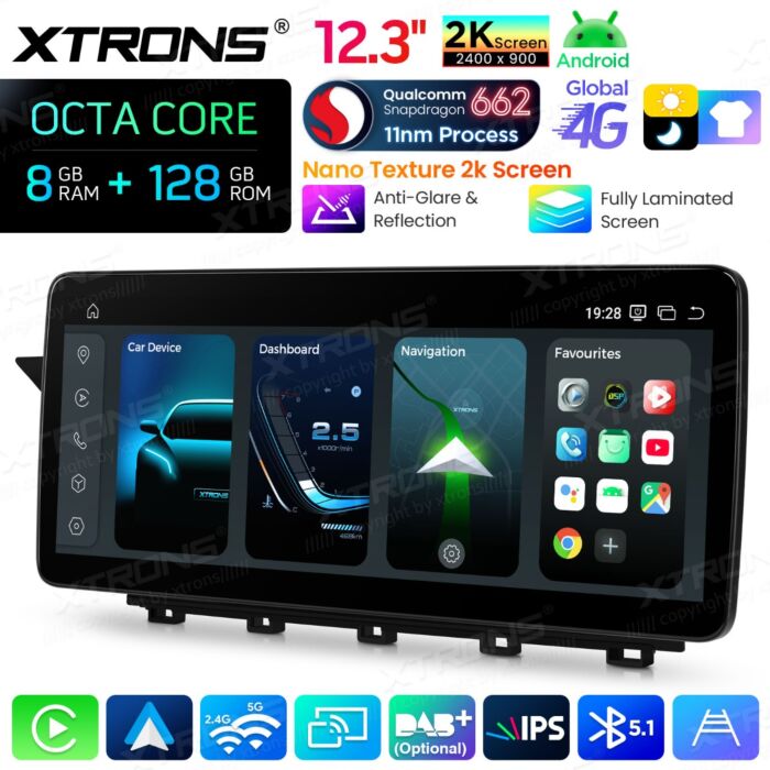 Autoradio Android da 12,3" per Mercedes-Benz Classe GLK | Apple CarPlay e Android Auto | QBMH2440M12GLK40L