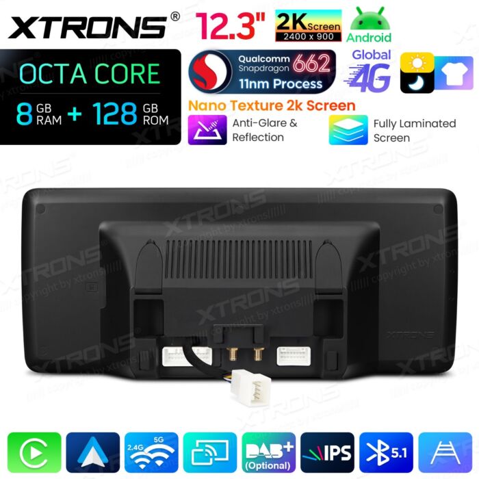 Autoradio Android da 12,3" per Mercedes-Benz Classe GLK | Apple CarPlay e Android Auto | QBMH2440M12GLK40L