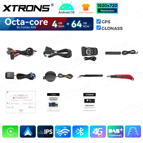 BMW E90/E91/E92/E93 senza monitor di serie  Octacore 4/64 GB 10.25'' Android OS 4G carplay android auto wireless QDB1090UNR