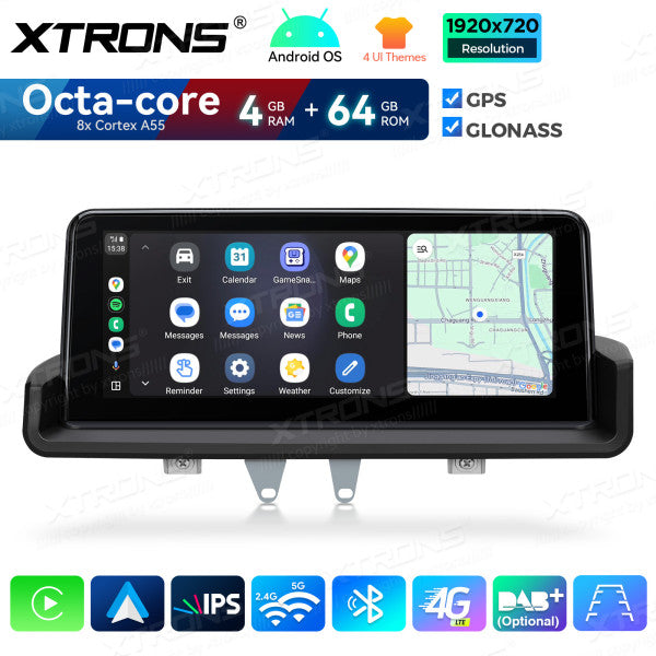 BMW E90/E91/E92/E93 senza monitor di serie  Octacore 4/64 GB 10.25'' Android OS 4G carplay android auto wireless QDB1090UNR