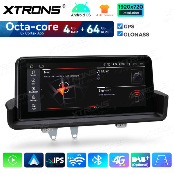 BMW E90/E91/E92/E93 senza monitor di serie  Octacore 4/64 GB 10.25'' Android OS 4G carplay android auto wireless QDB1090UNR