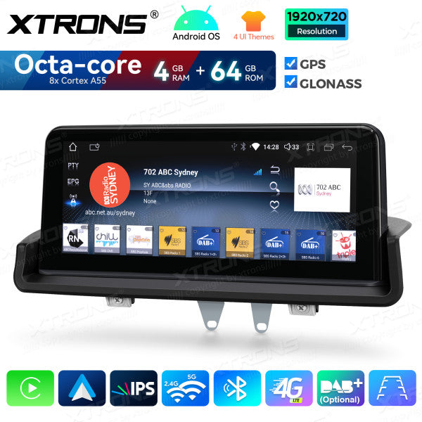 BMW E90/E91/E92/E93 senza monitor di serie  Octacore 4/64 GB 10.25'' Android OS 4G carplay android auto wireless QDB1090UNR