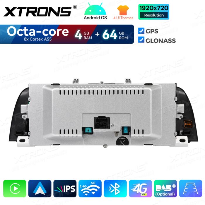 BMW | Serie 5 | Sistema operativo Android e OEM | Octa Core | 4 GB di RAM e 64 GB di ROM | Soluzione 4G integrata | QDB10FVCI