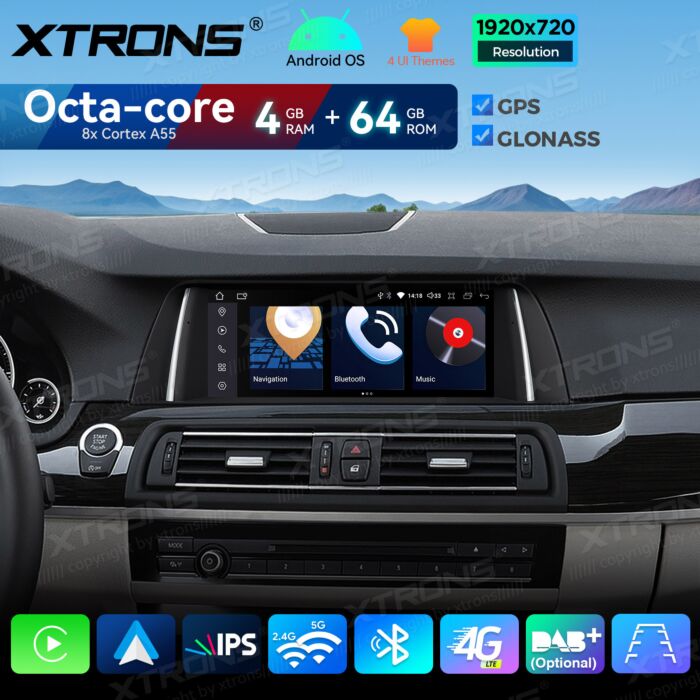 BMW | Serie 5 | Sistema operativo Android e OEM | Octa Core | 4 GB di RAM e 64 GB di ROM | Soluzione 4G integrata | QDB10FVCI