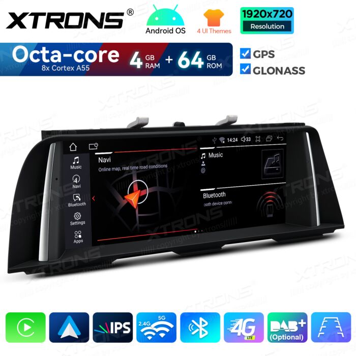 BMW | Serie 5 | Sistema operativo Android e OEM | Octa Core | 4 GB di RAM e 64 GB di ROM | Soluzione 4G integrata | QDB10FVCI