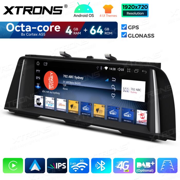 BMW | Serie 5 | Sistema operativo Android e OEM | Octa Core | 4 GB di RAM e 64 GB di ROM | Soluzione 4G integrata | QDB10FVCI