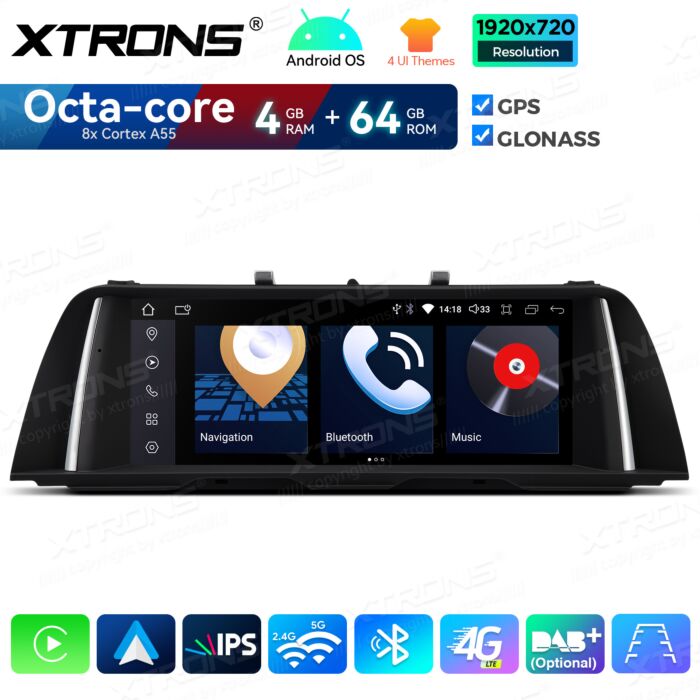 BMW | Serie 5 | Sistema operativo Android e OEM | Octa Core | 4 GB di RAM e 64 GB di ROM | Soluzione 4G integrata | QDB10FVNB