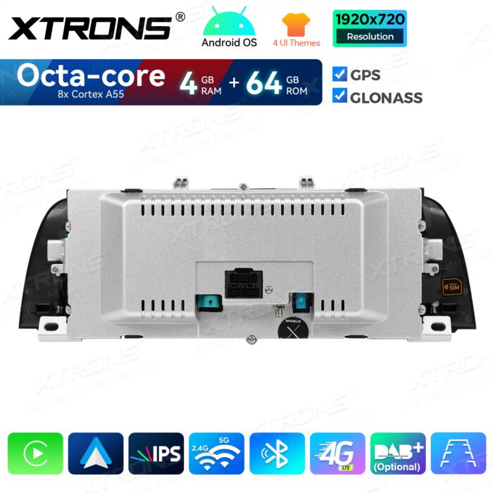 BMW | Serie 5 | Sistema operativo Android e OEM | Octa Core | 4 GB di RAM e 64 GB di ROM | Soluzione 4G integrata | QDB10FVNB
