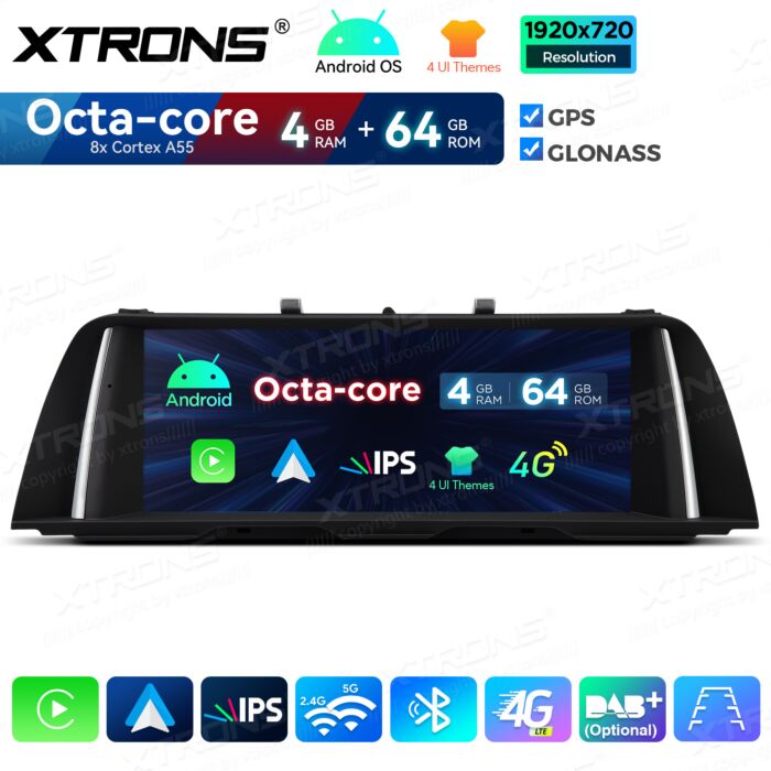 BMW | Serie 5 | Sistema operativo Android e OEM | Octa Core | 4 GB di RAM e 64 GB di ROM | Soluzione 4G integrata | QDB10FVNB