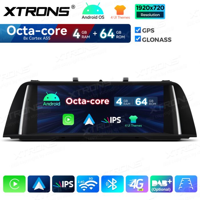 BMW | Serie 5 | Sistema operativo Android e OEM | Octa Core | 4 GB di RAM e 64 GB di ROM | Soluzione 4G integrata | QDB10FVNB