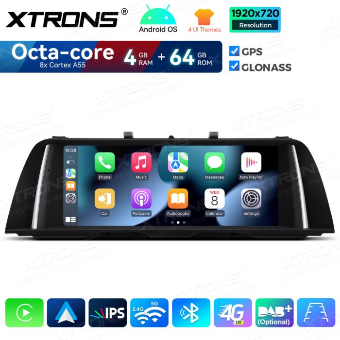 BMW | Serie 5 | Sistema operativo Android e OEM | Octa Core | 4 GB di RAM e 64 GB di ROM | Soluzione 4G integrata | QDB10FVNB