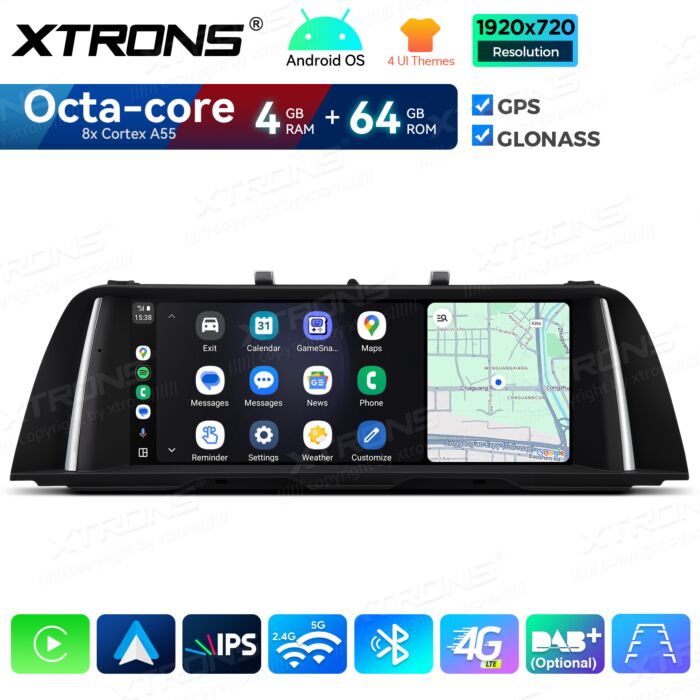 BMW | Serie 5 | Sistema operativo Android e OEM | Octa Core | 4 GB di RAM e 64 GB di ROM | Soluzione 4G integrata | QDB10FVNB