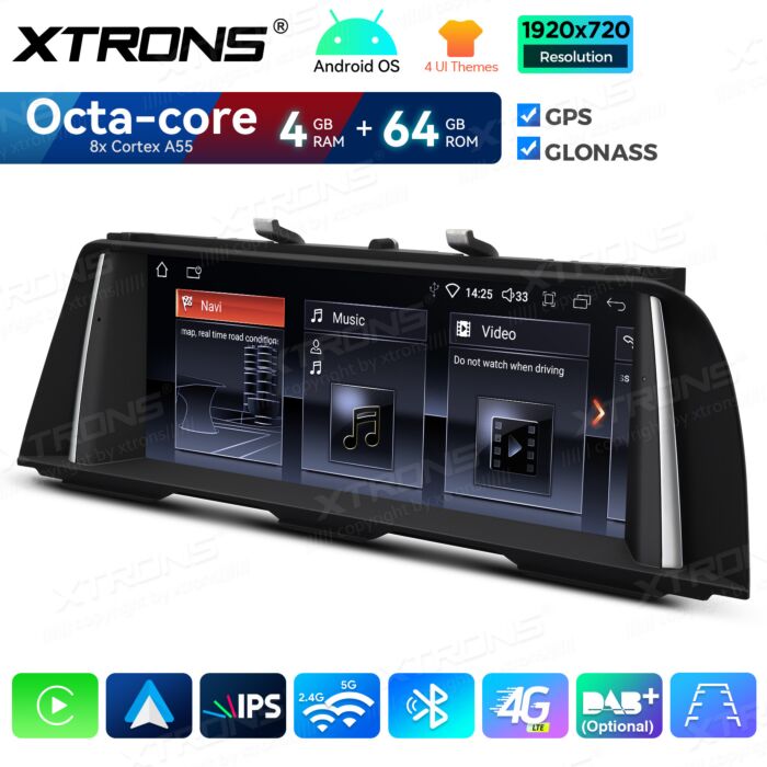 BMW | Serie 5 | Sistema operativo Android e OEM | Octa Core | 4 GB di RAM e 64 GB di ROM | Soluzione 4G integrata | QDB10FVNB