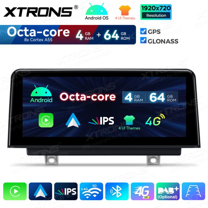 BMW 1/2 Series F20/F21/F22/F23 LHD RHD NBT System 10.25" Android 14 Octa Core Car Multimedia Player Built-in DSP CarPlay AA 4G -QDB10NBNEL