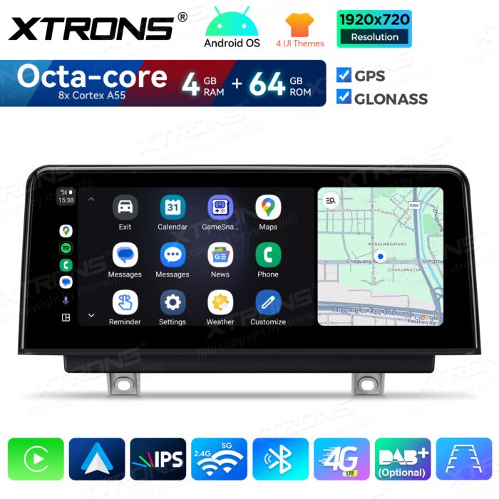 BMW 1/2 Series F20/F21/F22/F23 LHD RHD NBT System 10.25" Android 14 Octa Core Car Multimedia Player Built-in DSP CarPlay AA 4G -QDB10NBNEL