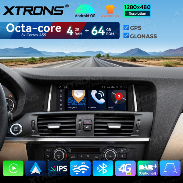 BMW X3 F25 CIC / NBT (2011-2016) Android 14 8,8"  Carplay Android auto / Octa Core / 4 GB di RAM e 64 GB di ROM  QDB80X3CI