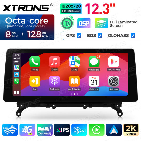 BMW X3/X4  F25-F26 CIC/NBT/EVO (2011-2018) Carplay android auto / Android  OEM / Qualcomm 680 / Octa Core / 8 GB di RAM e 128 GB di ROM / QGB23CIB12X3