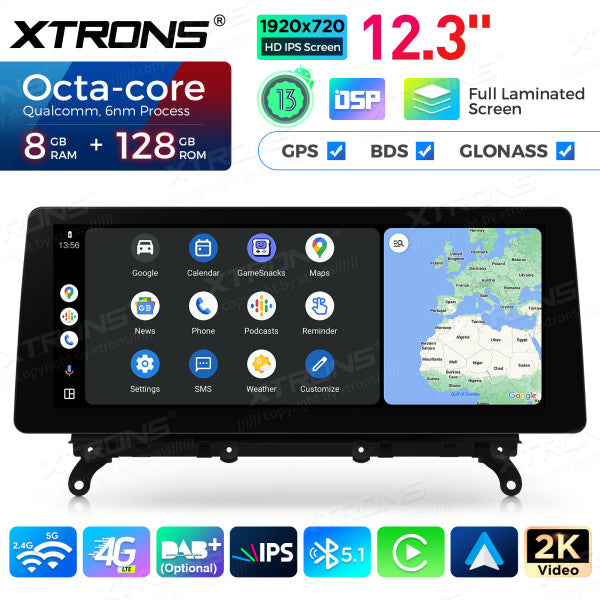 BMW X3/X4  F25-F26 CIC/NBT/EVO (2011-2018) Carplay android auto / Android  OEM / Qualcomm 680 / Octa Core / 8 GB di RAM e 128 GB di ROM / QGB23CIB12X3