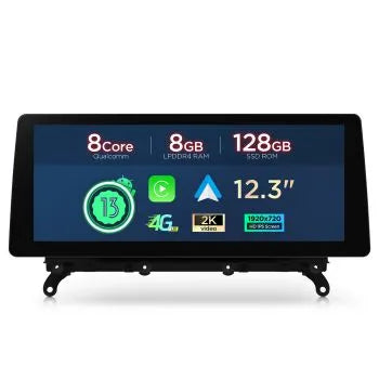 BMW X3/X4  F25-F26 CIC/NBT/EVO (2011-2018) Carplay android auto / Android  OEM / Qualcomm 680 / Octa Core / 8 GB di RAM e 128 GB di ROM / QGB23CIB12X3