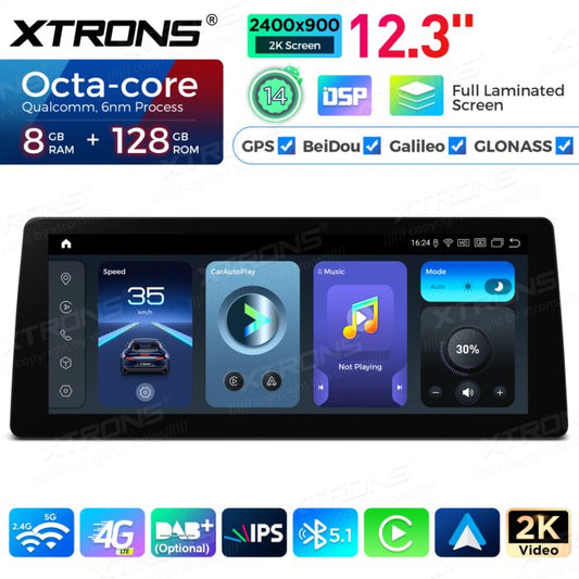 BMW | Serie 3 | Schermo 2K da 12,3″ | Sistema operativo Android e OEM | Qualcomm 680 | Octa Core | 8 GB di RAM e 128 GB di ROM | QGB24CCB12E92