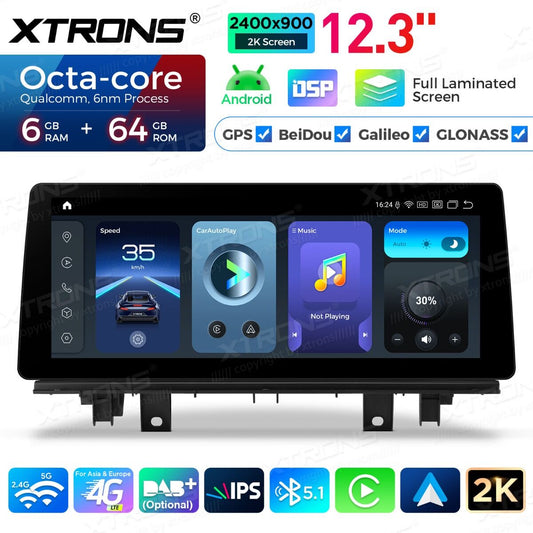 BMW X1 X2 F48 F49 F39 2016-2020 NBT 12,3" Qualcomm 668/680 Wireless CarPlay Android Auto Multimedia HD 1920*720 QLED Dual BT 4G LTE  QGBS25NB12X1N